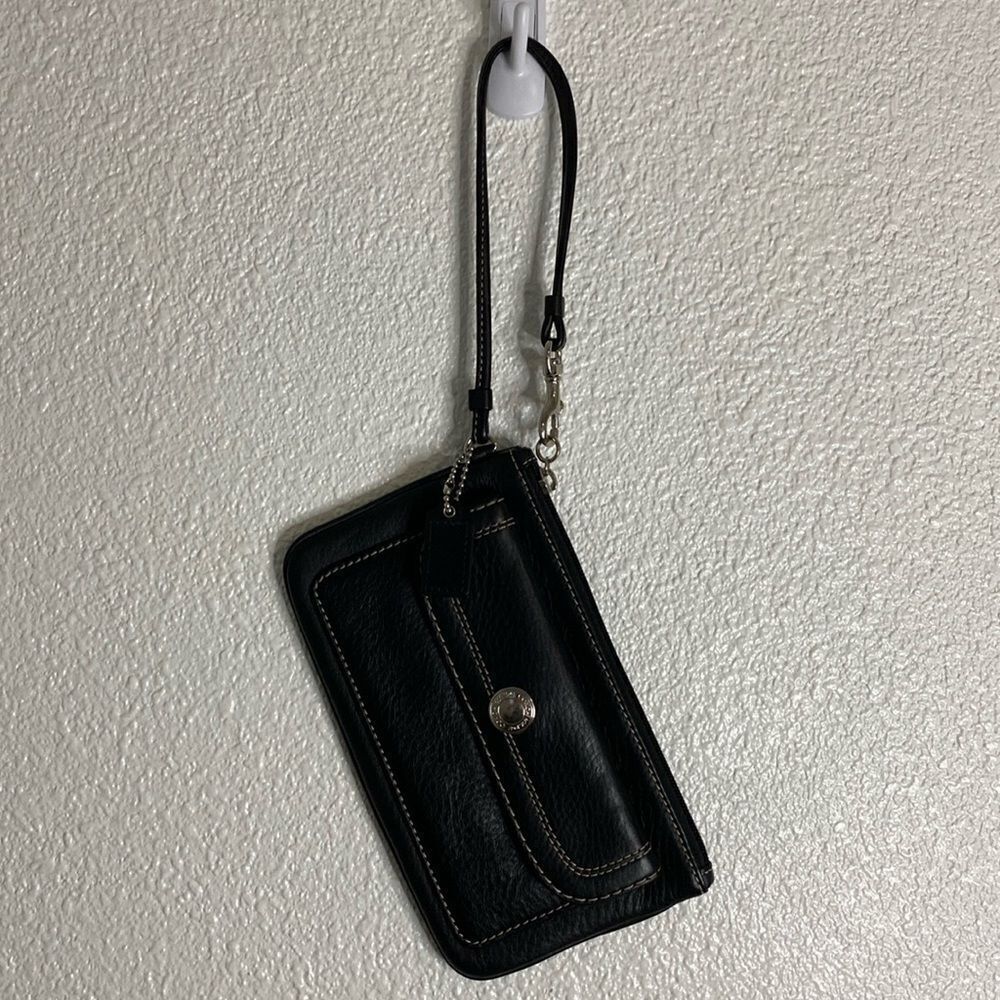 Coach Black Wristlet Clutch
